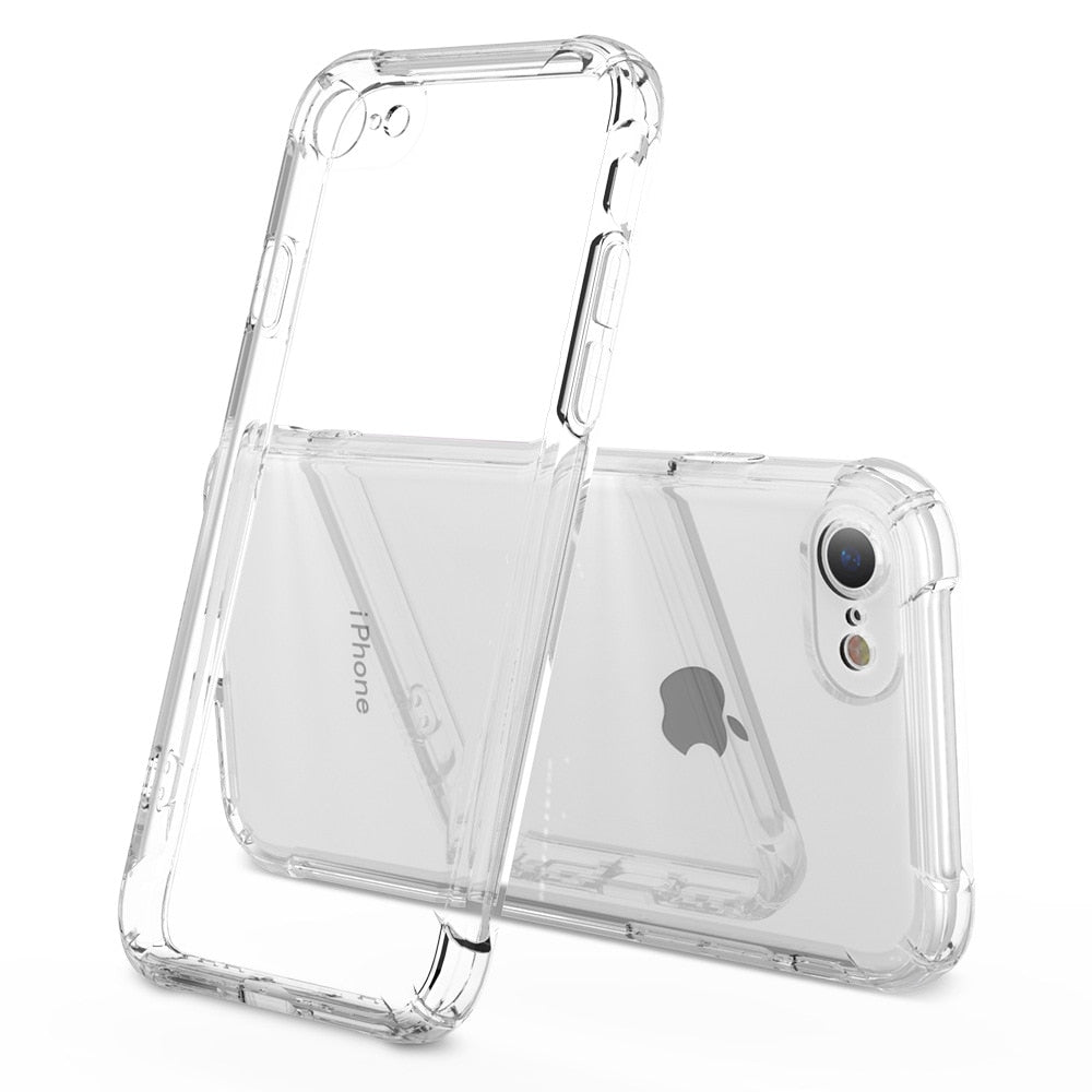 Capa de silicone tpu macio, capinha de celular à prova de choque transparente