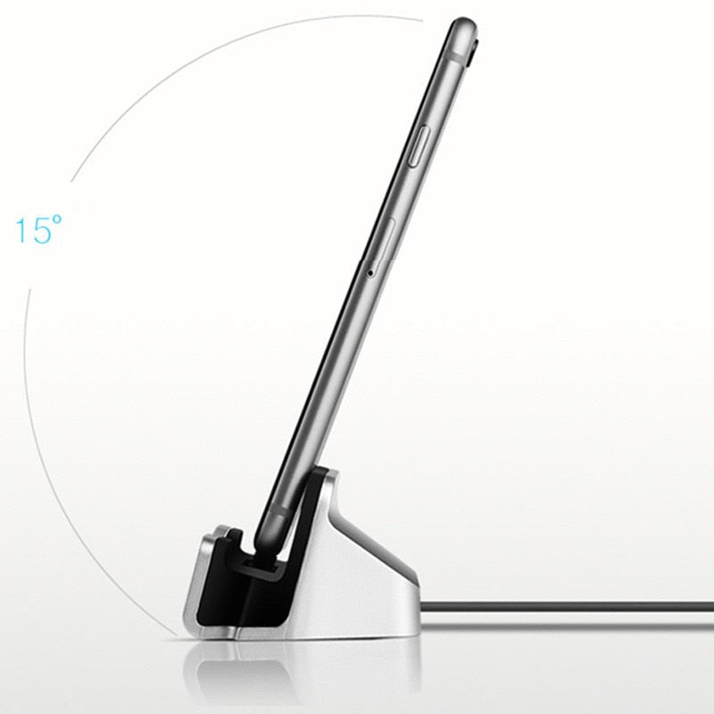 Doca base de carregamento para suporte de suporte para iPhone 13 12 11 Pro Max XS X Xr se2 8 7 6s 6 Plus suporte de mesa Android Xiaomi Redmi Realme