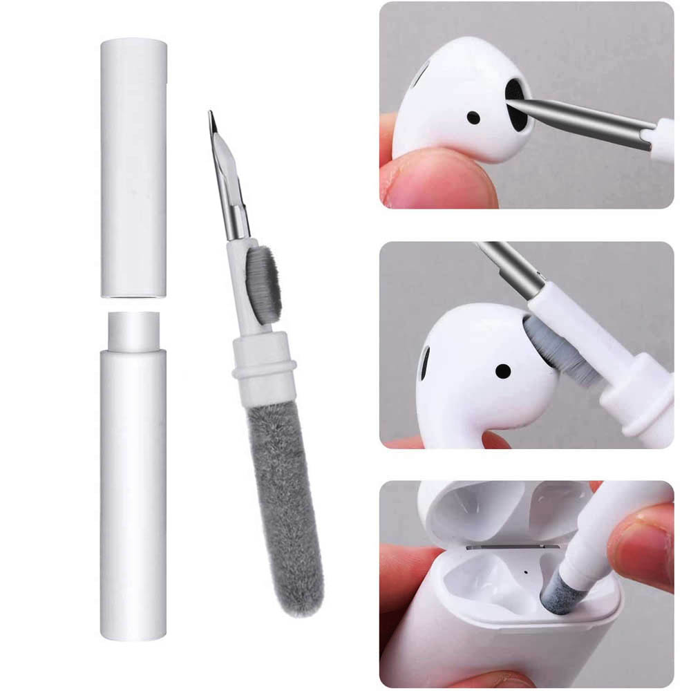 Ferramenta de limpeza de fones de ouvido Bluetooth para Airpods Pro 3 2 1 Durable Earbuds Case Cleaner Kit Clean Brush Pen para Xiaomi Airdots 3Pro