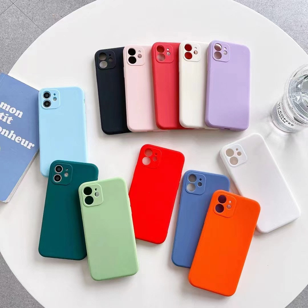 Capa protetora de silicone para iPhone