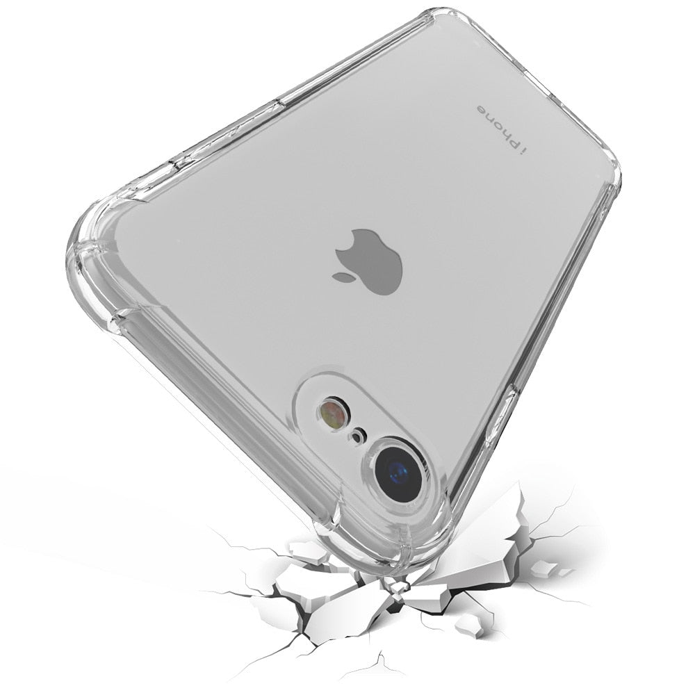 Capa de silicone tpu macio, capinha de celular à prova de choque transparente