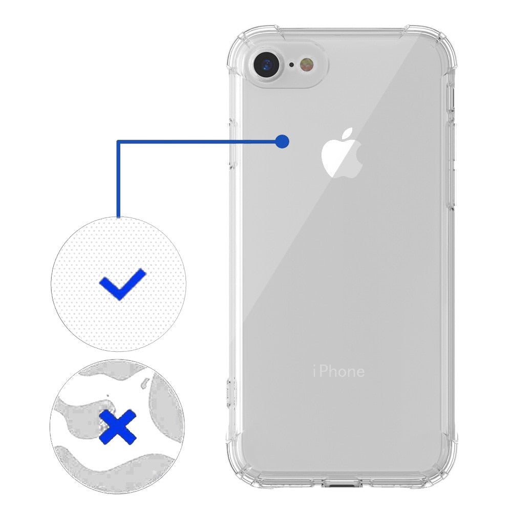 Capa de silicone tpu macio, capinha de celular à prova de choque transparente