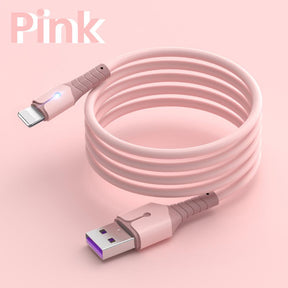 Cabo de dados USB para iPhone 14 13 12 Mini Pro Max X XR 11 8 7 6s Cabo de carregamento de silicone líquido Cabo de dados USB Cabo carregador de telefone