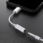 Adaptador AUX de 8 pinos para 3,5 mm para iPhone 14 13 12 11 Pro Max Mini XS XR X Iluminação para conector de fone de ouvido de 3,5 mm