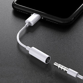Adaptador AUX de 8 pinos para 3,5 mm para iPhone 14 13 12 11 Pro Max Mini XS XR X Iluminação para conector de fone de ouvido de 3,5 mm