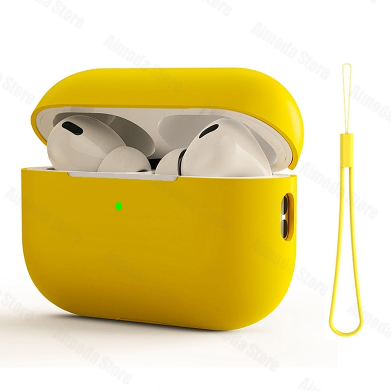 Capa de silicone líquido para AirPods Pro 2 capa para AirPods 3 Pro 2 capa de fone de ouvido macia protetora para AirPod Pro 2 Pro2 capa