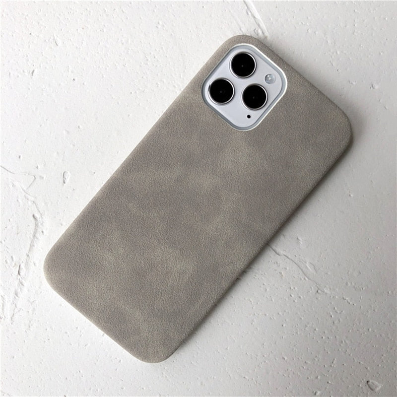 Capas de telefone de couro de camurça