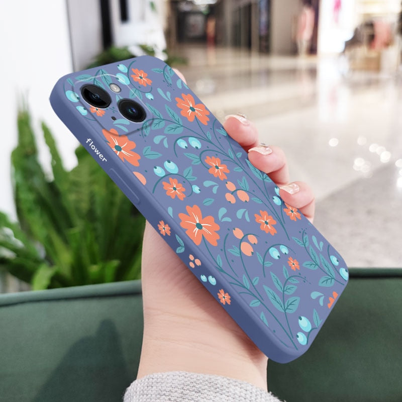 Capa de celular com flores