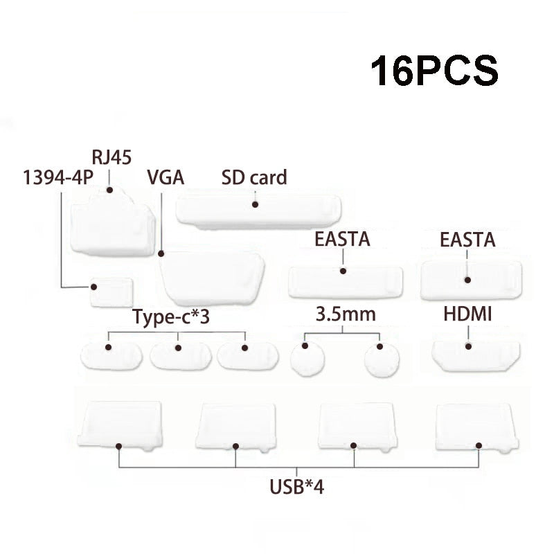 Plugue antipoeira Notebook à prova de poeira Stopper Laptop Universal USB Plugue contra poeira Interface de computador Capa à prova d'água