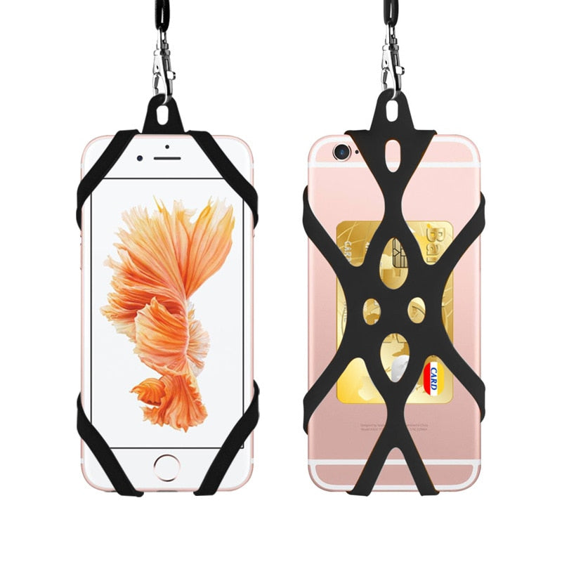 Correia para celular universal para esportes Corda de silicone para pescoço Correia para celular Anti-perda Corrente para pescoço Acessórios para corrente
