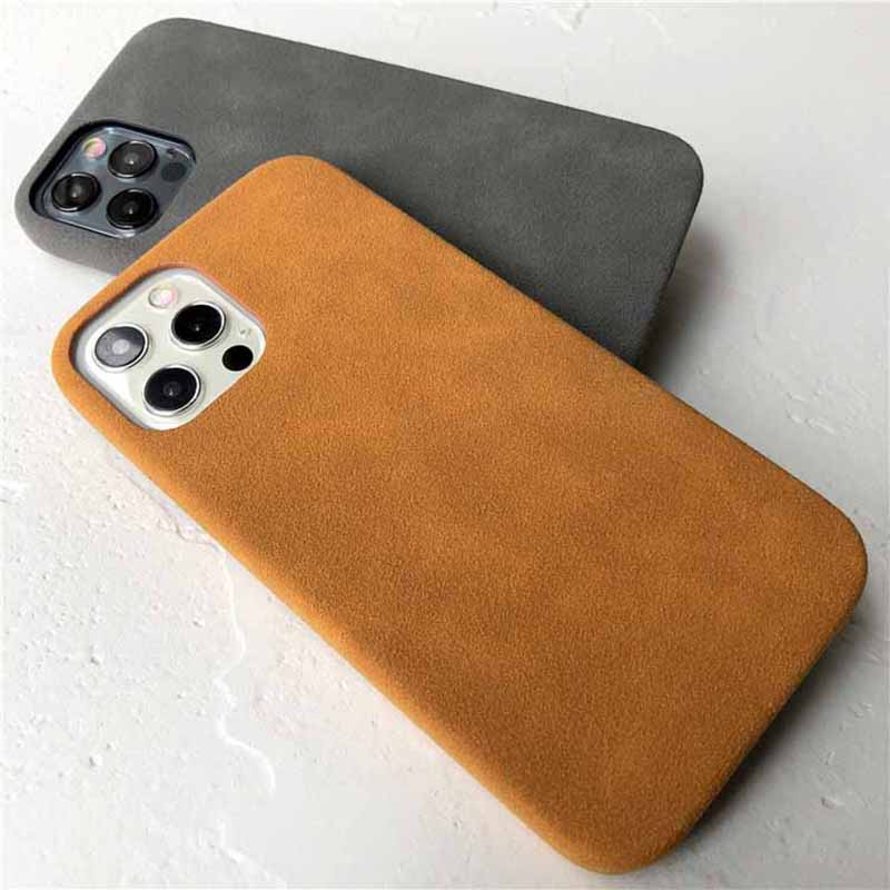 Capas de telefone de couro de camurça